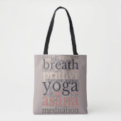 Yoga-Begriffe Wörter Versatile Schultertasche Tasche (Vorderseite)