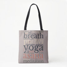 Yoga-Begriffe Wörter Versatile Schultertasche 