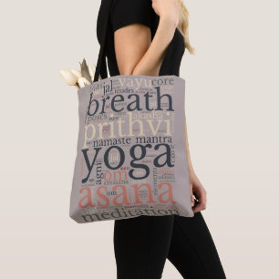 Yoga-Begriffe Wörter Versatile Schultertasche Tasche