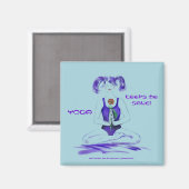 YOGA, Behalt mir vernünftig! Magnet (Vorderseite/Rückseite)