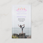 Yoga | Berufliche Visitenkarte für Lehrkräfte (Rückseite)