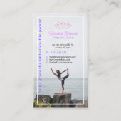 Yoga | Berufliche Visitenkarte für Lehrkräfte (Vorderseite)