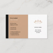 Yoga | Beruflicher Lehrer Visitenkarte (Rückseite)