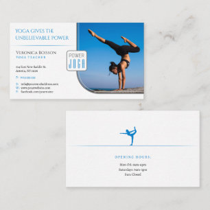 Yoga Beruflicher Lehrer Visitenkarte