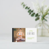Yoga | Beruflicher Lehrer Visitenkarte (Stehend Vorderseite)