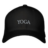 YOGA BESTICKTE BASEBALLKAPPE (Vorderseite)