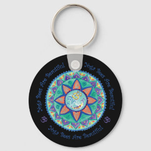 Yoga Bienen Om Mandala Schlüsselanhänger