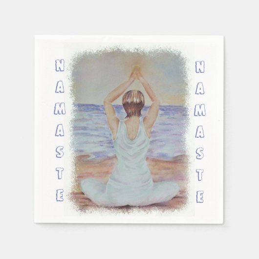 YOGA BITTE | Serviette (Vorderseite)