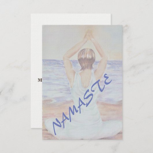 YOGA BITTE | UAWG RSVP KARTE (Vorne/Hinten)