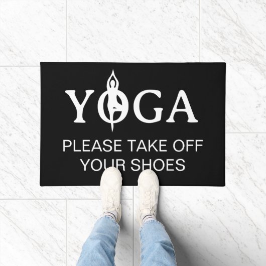 Yoga Bitte ziehen Sie Ihre Schuhbodenmatte aus der Fußmatte (Indoor)