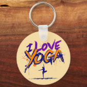 Yoga Bliss Schlüsselanhänger (Rückseite)