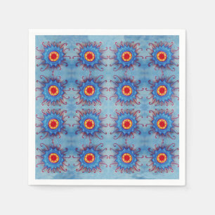 Yoga Blue Mandala Musterpapier Napkins Serviette
