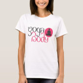 Yoga Body mit Yoga Pose Grafik-Print-T - Shirt (Vorderseite)