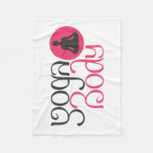 Yoga Body mit Yoga Pose Graphic Fleecedecke (Vorderseite)