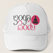 Yoga Body mit Yoga Pose Graphic Truckerkappe (Vorderseite)