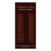 Yoga bohemian Herbstlaubs mandala Werbekarte (Hinten)