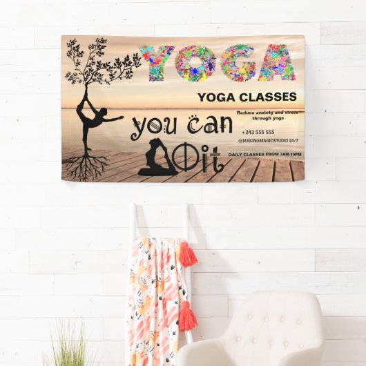 Yoga boho Mediator Heiler Banner (Insitu)