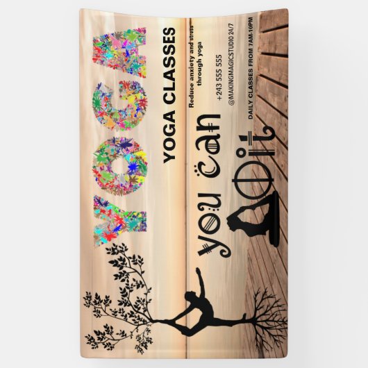 Yoga boho Mediator Heiler Banner (Vertikal)