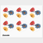 Yoga Breathe Runder Aufkleber (Blatt)