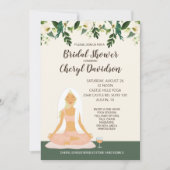 Yoga Bride Brautparty Mimosa Brunch Einladung (Vorderseite)