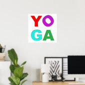 Yoga-Buchstaben Poster (Heimbüro)