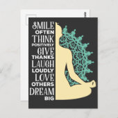 Yoga Buddhist Meditation Zitat Zen Buddhismus Postkarte (Vorne/Hinten)