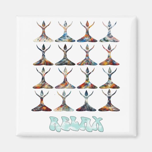 Yoga Buddies Magnet (Vorne)