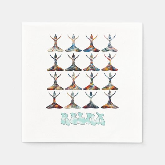 Yoga Buddies Serviette (Vorderseite)