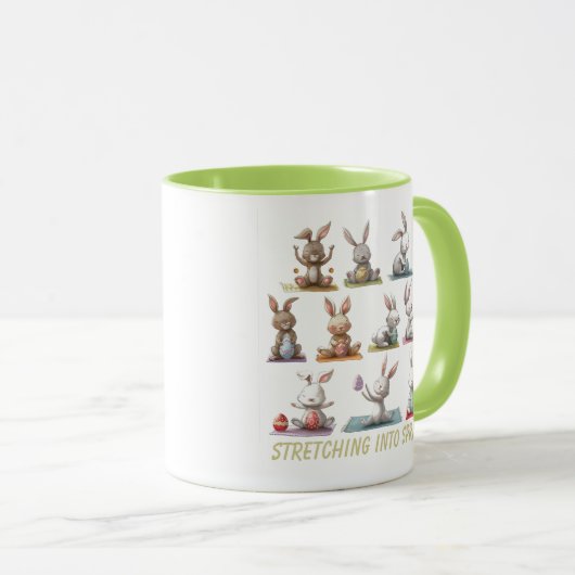 Yoga bunnies tasse (VorderseiteRechts)