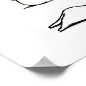 Yoga Bunny Poster (Ecke)