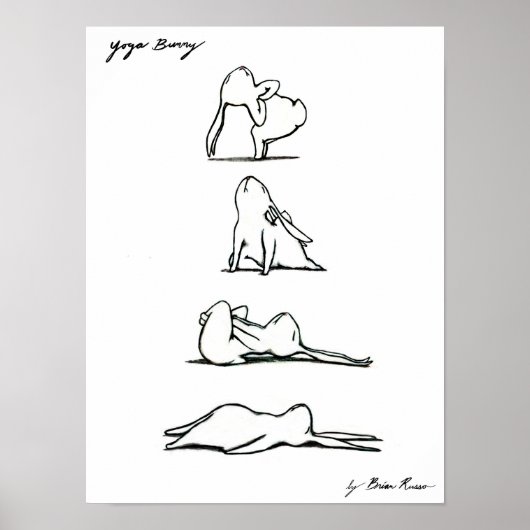Yoga Bunny Poster (Vorne)