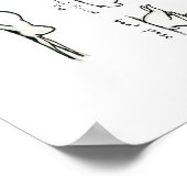 Yoga Bunny Poster (Ecke)