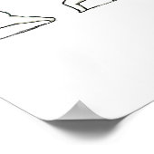 Yoga Bunny Poster (Ecke)