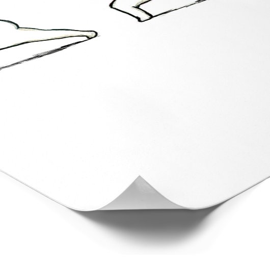 Yoga Bunny Poster (Ecke)