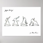 Yoga Bunny Poster (Vorne)