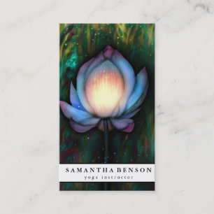 Yoga Business Card für elegante Lotus Blume Visitenkarte