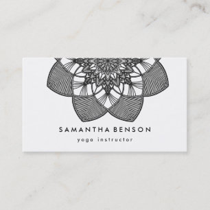 Yoga Business Card für elegante Lotus Blume Visitenkarte