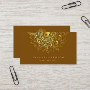 Yoga Business Card für elegante Lotus Blume Visitenkarte