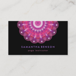 Yoga Business Card für elegante Lotus Blume Visitenkarte