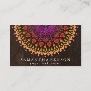 Yoga Business Card für elegante Lotus Blume Visitenkarte