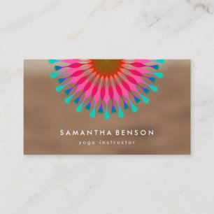Yoga Business Card für elegante Lotus Blume Visitenkarte
