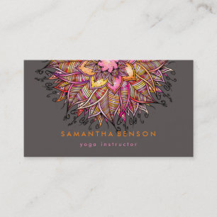 Yoga Business Card für elegante Lotus Blume Visitenkarte