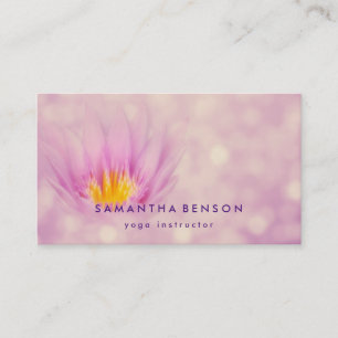 Yoga Business Card für elegante Lotus Blume Visitenkarte