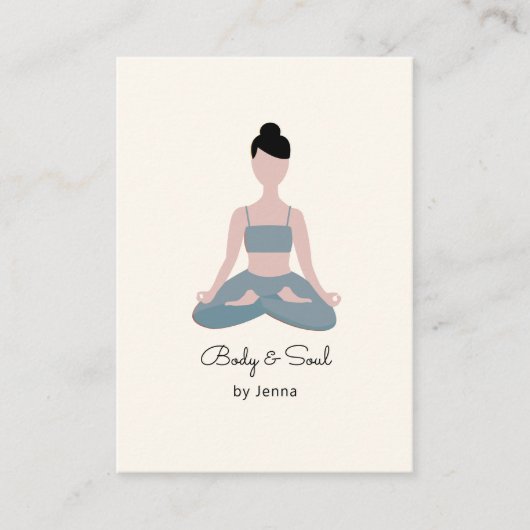 Yoga Business Card Visitenkarte (Vorderseite)