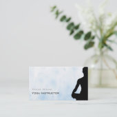 Yoga Business Card Visitenkarte (Stehend Vorderseite)