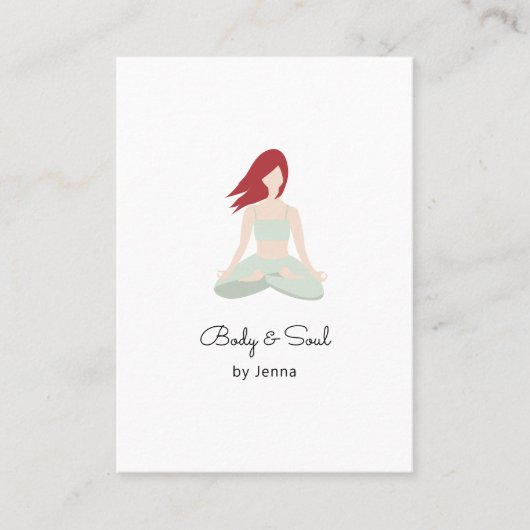 Yoga Business Card Visitenkarte (Vorderseite)