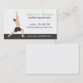 Yoga Business Cards für moderne Männer Visitenkarte (Vorne/Hinten)
