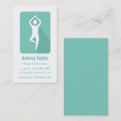 Yoga Business Cards für moderne Tree-Pose Visitenkarte (Vorne/Hinten)
