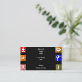 Yoga Business Cards Terminkarte (Stehend Vorderseite)
