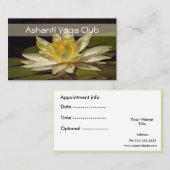 Yoga Business Cards Terminkarte (Vorne/Hinten)